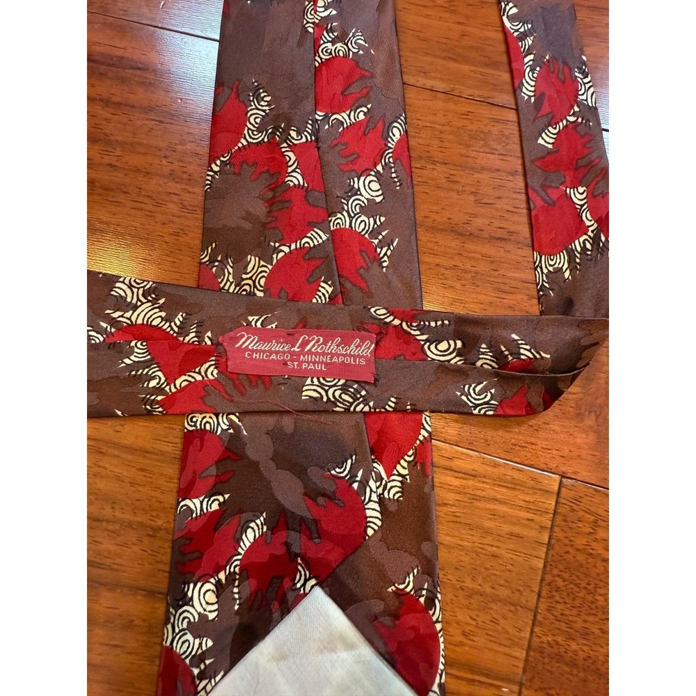 Maurice L. Rothschild Swing Tie Abstract Vintage 1930's 1940's | 48"L 3.5"W